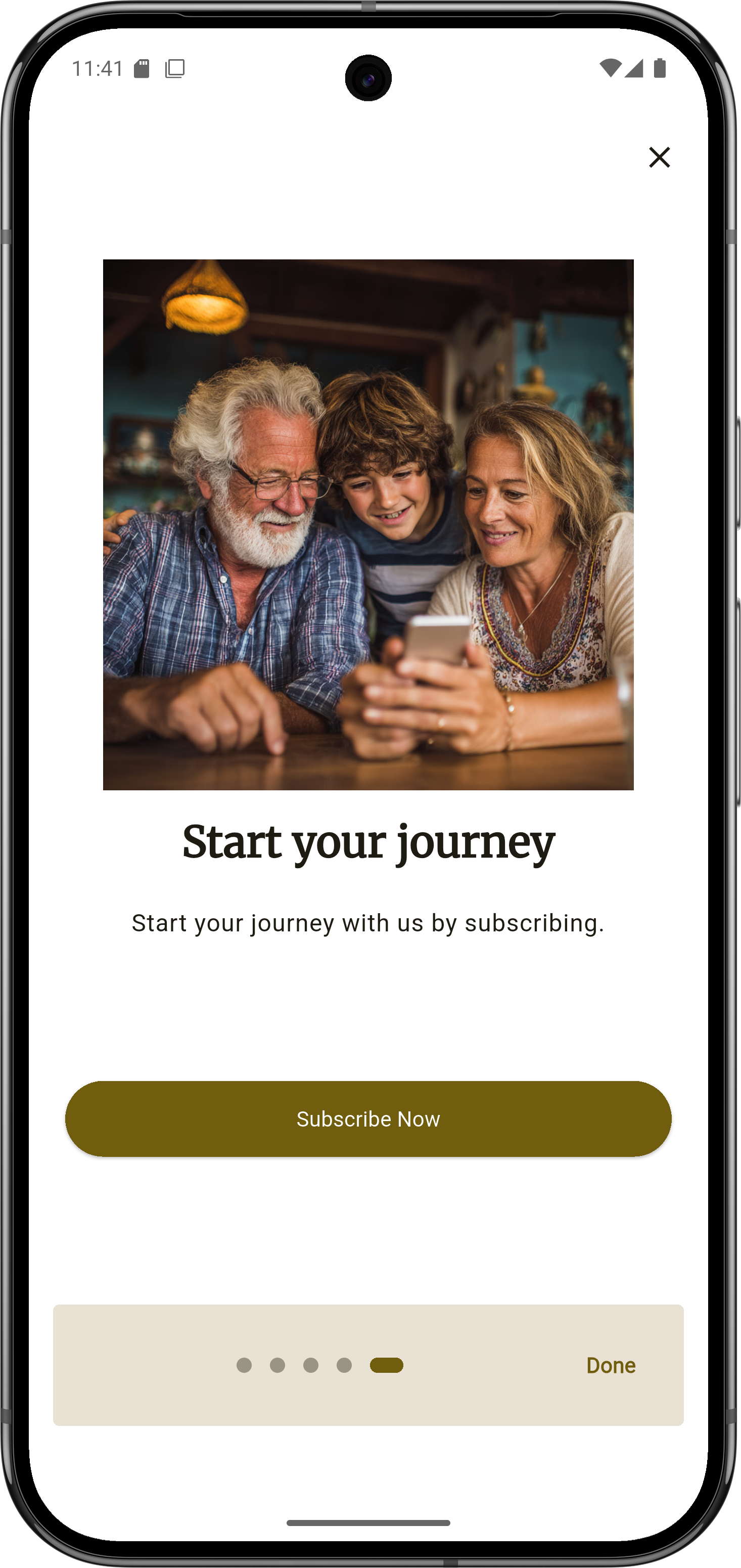 Start screen